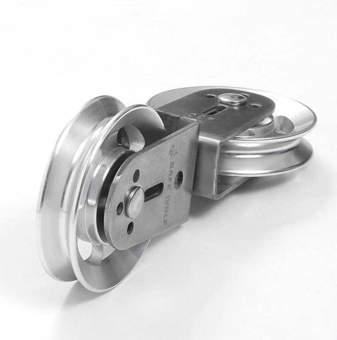 Fitness Double Pulley for DIY Home Gym Cable Machine Double Wheel Bearing Pulley 12x88x15mm