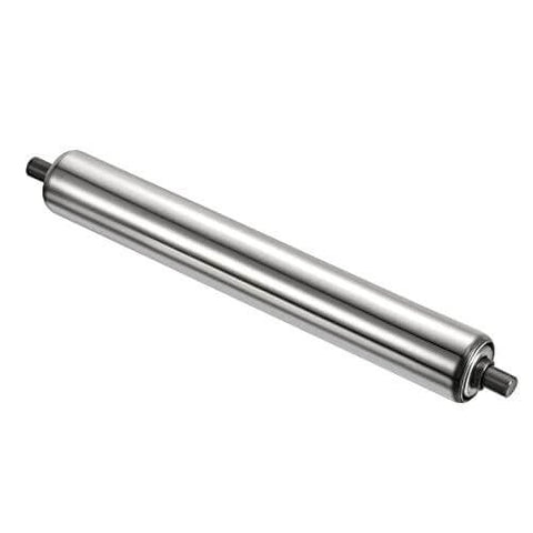 Gravity Conveyor Roller 1.5" Diameter x 12" Length - Stainless Steel