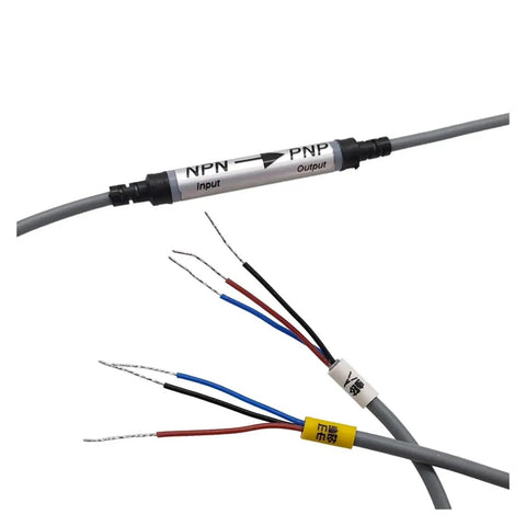 Hall Effect Sensor High Low Level Converter For PLC Signals PNP To NPN And NPN To PNP with wires for industrial automation