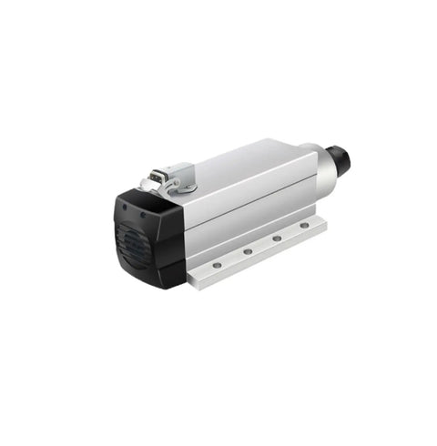 7.5KW Square Air Cooled Spindle Motor With 4 Bearings And Flange For CNC Machines, durable alloy steel body, efficient cooling, 220V 380V AC