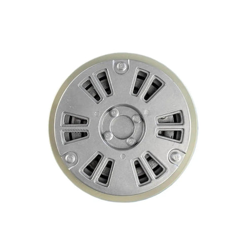 Top view of Heavy Duty Magnetic Particle Brake 20 Kg Load 24V Tension Controller FZ200A1 Style showing alloy construction for heat dissipation.