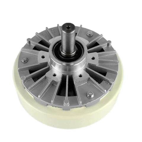 Magnetic Particle Brake FZ12A-1 1.2 Kg 24V Heavy Duty Industrial Brake, silver and white, top view, smooth braking for equipment