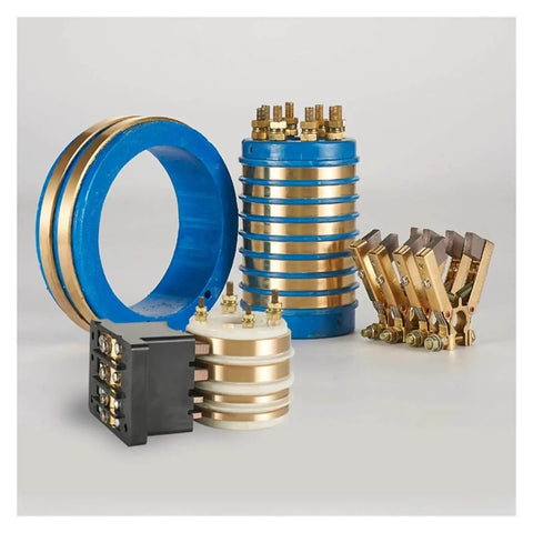 Two To Four Way Slip Ring Assembly With 20mm Or 25mm Shaft Diameter Rotary Connector and Carbon Brush Holder for Wiper Motors
