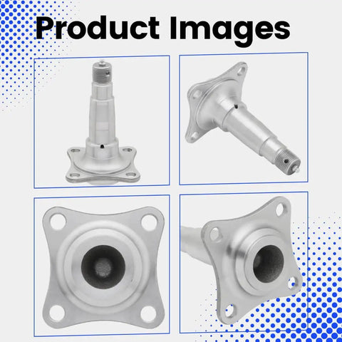 Heavy Duty Trailer Spindle 84 With EZ Lube Weld On Brake Flange For 3500 Lb Axle One Point Nine Inch Stub Fits Bearing Kit L44649 10 And L68149 11 Two Pack Replacement