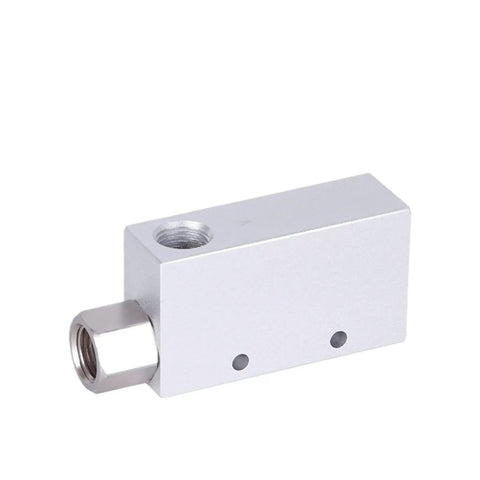 Pro Grade Heavy Duty Vacuum Generator With Strong Negative Pressure And Suction, Compact Venturi Ejector, steel block view