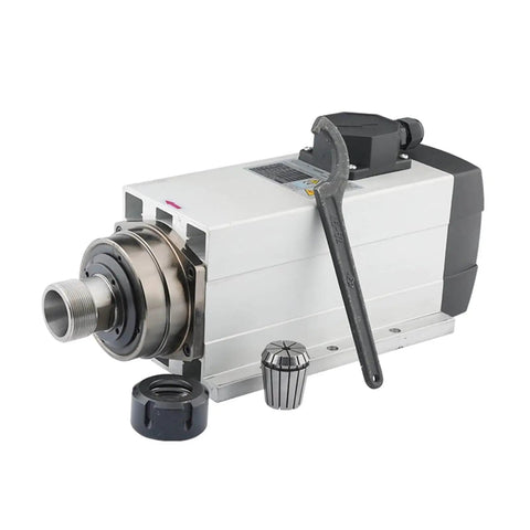 Heavy Duty Workhorse 6.0 kW 380V Air Cooled Woodworking Spindle Motor With ER32 Chuck 18000 RPM 4 Bearings With Bracket Router Table
