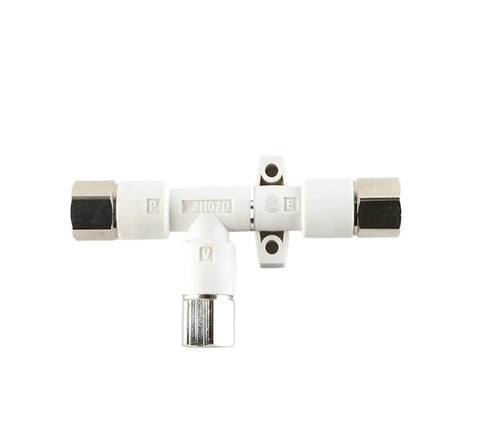 Pro Grade High Flow Tubular Vacuum Generator for Industrial Automation, Pneumatic Ejector with strong airflow, durable design.