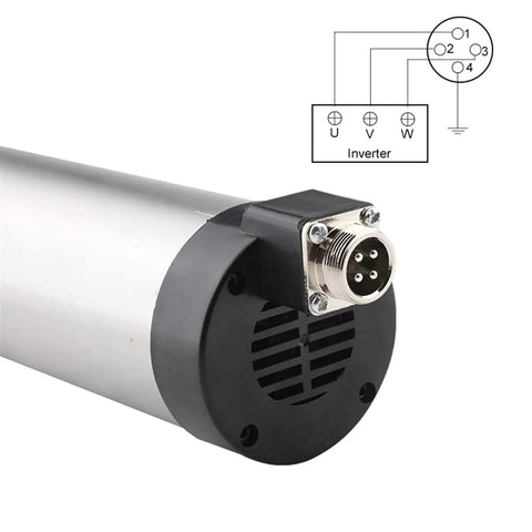 Air Cooled Milling Spindle 1.5KW 220V 24000 RPM ER16 80mm Shaft connector details