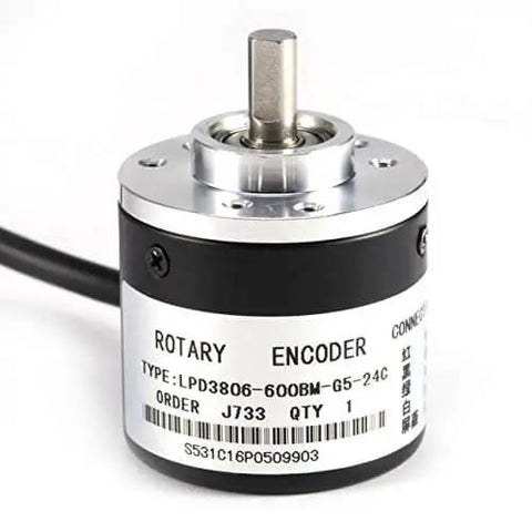 Ultra-Precise 600 Ppr Incremental Rotary Encoder 5V-24V AB Two-Phase Optical Shaft Encoder with 6mm shaft for robotics CNC projects
