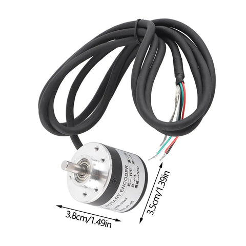 Ultra-Precise 600 Ppr Incremental Rotary Encoder 5V-24V AB Two-Phase Optical Shaft Encoder 6mm Shaft For Measuring Rotational Speed