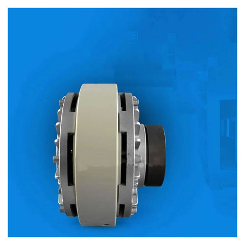 Side view of Magnetic Particle Clutch and Magnetic Powder Brake for winding machines with hollow shaft design
