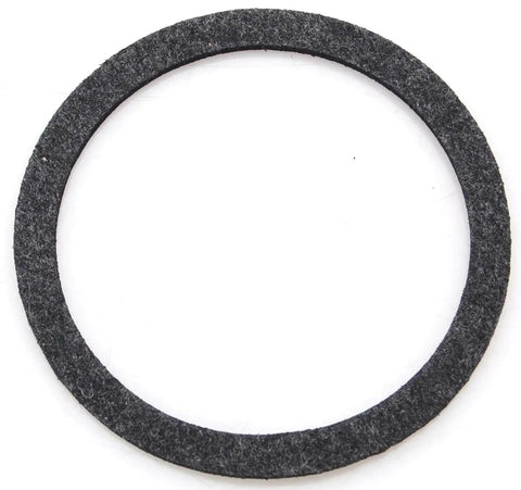 Close-up of a round black throttle body gasket from a Carburetor Rebuild Kit For Holley 4150 Models With Nonstick Metering Block Gaskets