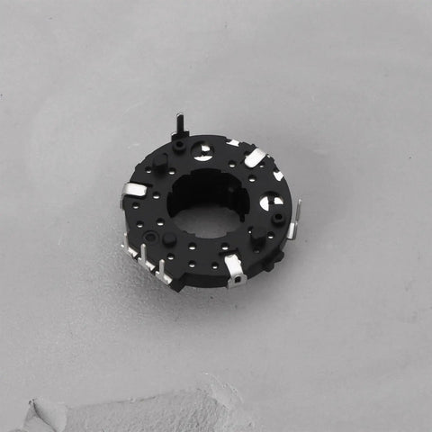Two Pack Hollow Shaft Encoder EC25 SRGP200200 for car volume control, fits Cuisinart TOA65, black round component on grey surface.