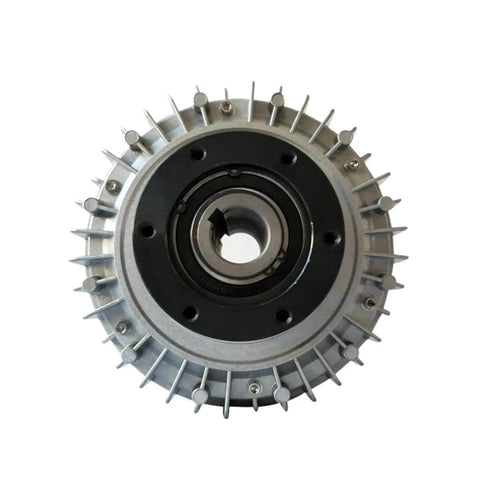 Front view of Magnetic Particle Clutch And Magnetic Powder Brake System For Hollow Shaft With Easy Torque Tuning DC 24V
