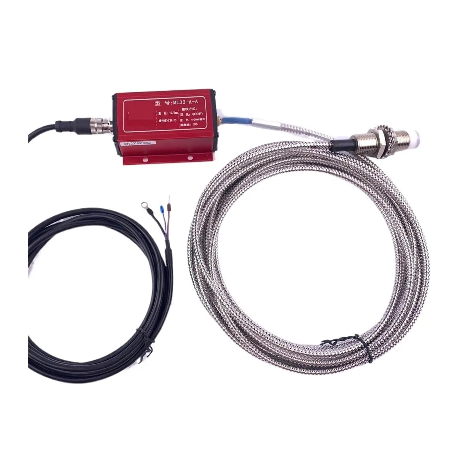 Two Millimeter Eddy Current Displacement Sensor IP67 N...