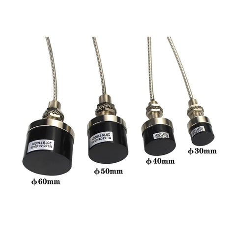 Non Contact Eddy Current Displacement Sensor IP67 With 2mm Probe, various sizes, stainless steel housing, industrial grade