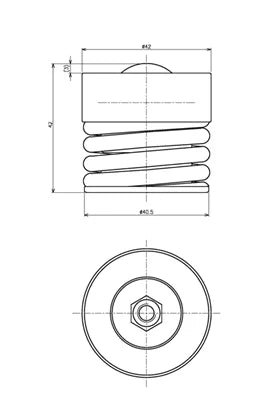 IS-25BK-08 IGUCHI Carbon Steel Spring loaded ball transfers enables self-adjustment Ball Transfer IGUCHI - Japan