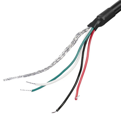 Pro-Grade Incremental Optical Rotary Encoder For Arduino 5-24V with exposed multicore wires for quadrature AB 2-phase output