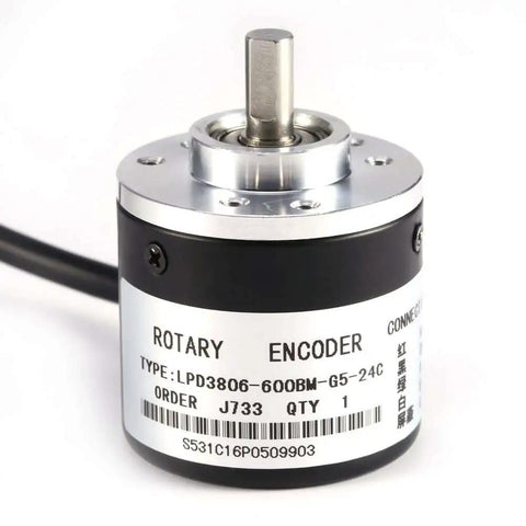Incremental Rotary Encoder With AB Two Phase Output For Industrial Measurement And Control Systems Lightweight Easy Setup Ideal For Displacement And Automatic Control Applications