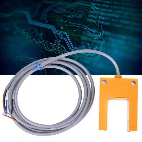 Inductive Photoelectric Switch For Pro Projects No-Nonsense NPN 3-Wire Output DC 10-30V U-Shaped Design with rugged ABS housing