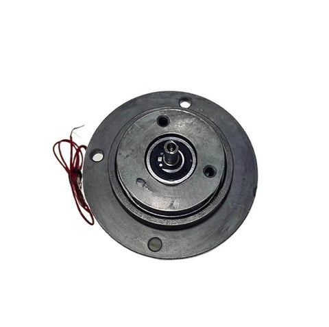 Front view of Heavy Duty Biaxial Magnetic Particle Brake with 0.5 To 5 Nm Torque Range for Industrial Equipment, durable construction.