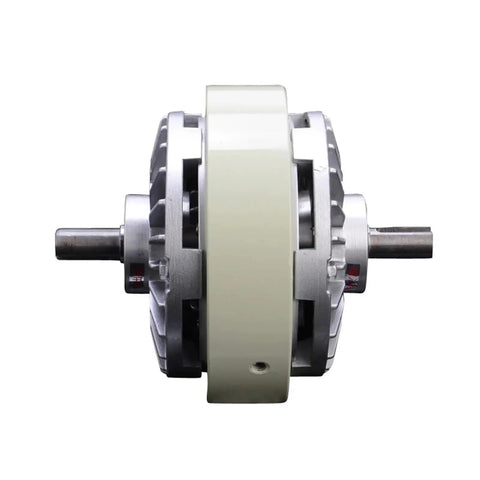 Heavy Duty Magnetic Particle Clutch 10Kg Rating 100Nm Dual Axle With FL100A-1 Magnetic Powder Clutch front view