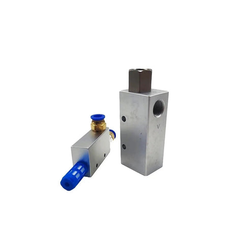 Powerful Vacuum Generator With High Negative Venturi Air Exhaust Ejectors for pneumatic valves, industrial use, side view