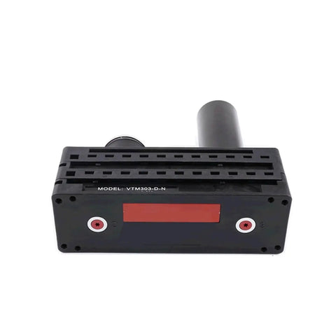 Front view of VTM301-DN Multipole Pneumatic Vacuum Pump with High Vacuum Multistage Generator, rose red finish, industrial use