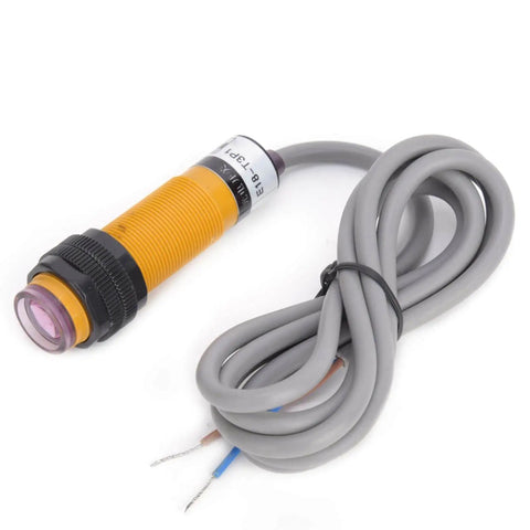 Through Beam Photoelectric Switch Sensor 6-36VDC with thickened cable and PVC flame retardant jacket, adjustable diffuse reflection type.