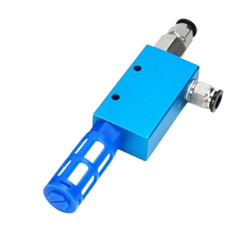 Industrial Pneumatic Vacuum Ejector Built For Heavy Duty Workflows With High Suction And Negative Pressure EV15HS in blue casing