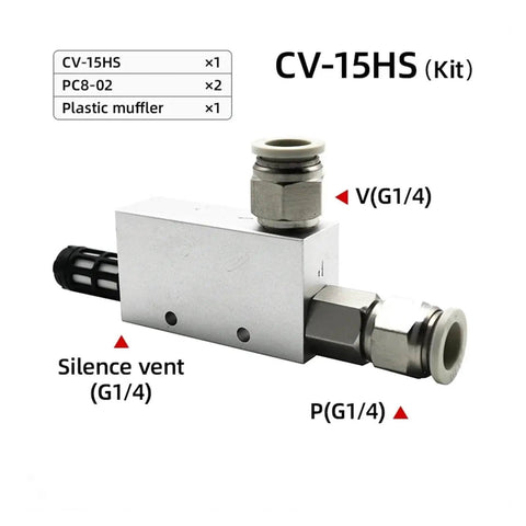 Industrial Vacuum Generator For Automation Systems With Air Exhaust Ejector And Negative Pressure Control Valve, G1/4 fittings