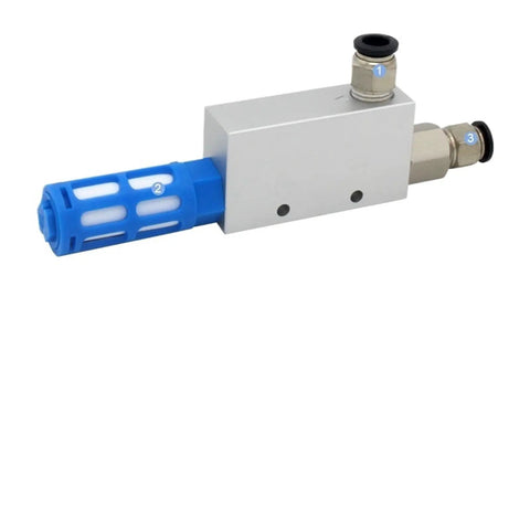 Heavy Duty Industrial Vacuum Generator With Negative Pressure Sucker System CV-10HS CV-15HS CV-20HS CV-25HS CV-30HS metal and blue components