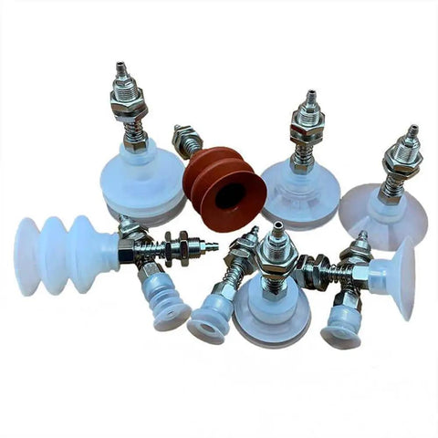 Industrial Pneumatic Vacuum Suction Arm Kit With Metal Tracheal Adapter, Beefy 50mm Two-Layer Suction Cup, Heavy-Duty Gripper