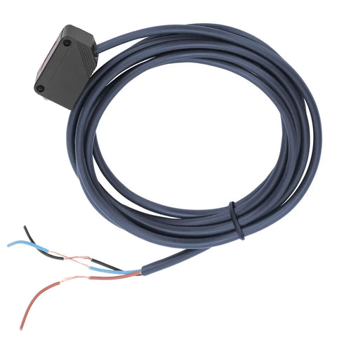 Infrared Photoelectric Switch For Car Doors And Garages, 12-24V through beam sensor with long cable, low power IR sensor visible.