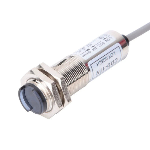 Infrared Proximity Sensor With 10mm Detection Distance NPN NO Photoelectric Switch, 4 Wire Diffuse Reflection, 12-24VDC, Cylindrical Design