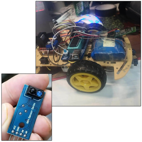 Infrared Reflective Photoelectric Sensor Switch Module 3.3V To 5V Compatible With TCRT5000 on DIY Robotics Project