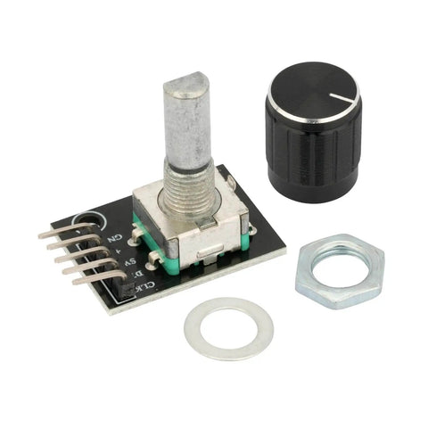 Rotarty Encoder Cap Six Pack KY-040 Rotary Encoder Modules With Push Butto...