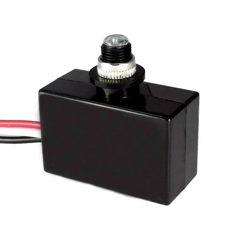 LED Photoelectric Switch Dusk To Dawn Replacement Part SNR 500RY in durable plastic DOS shell, side view