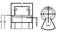 LME80-OP Open Bearing 80mm Ball Bushings Linear Motion Bearing
