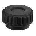 M4 16mm Black Dimple Knob Nut Japan Made