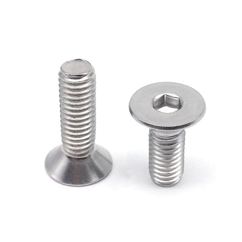M4 8mm Long Low Profile Stainless Steel Hexagon Screw
