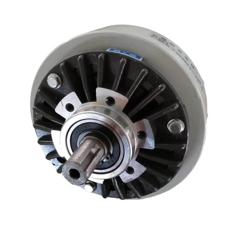 Close-up of Dual Axle Magnetic Particle Clutch And Powder Brake System With 50Nm Torque, FL50S compatible, for precision machinery.