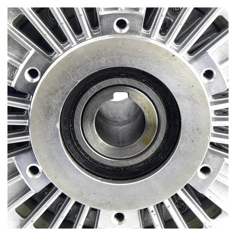 Front view of 100N Magnetic Particle Clutch With Hollow Spindle For Printing Machines, showcasing central hollow spindle design.