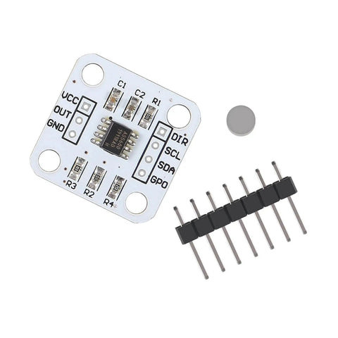 AS5600 Magnetic Encoder Module 3 Pack Pro Grade High Precision Sensor 12 Bit I2C PWM And Voltage Output Non Contact Angle Measurement 23 By 23 Millimeter Kit Bundle showing electronic board and components.