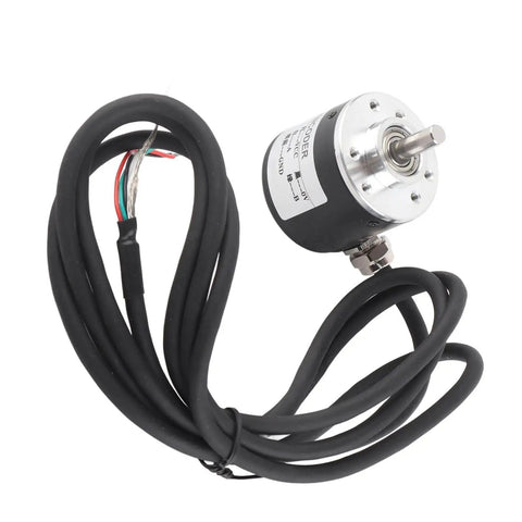 Magnetic Incremental Rotary Encoder With 600 PPR, 6mm Shaft, 5 To 24 V DC, AB Quadrature Output, NPN Open Collector for robotics
