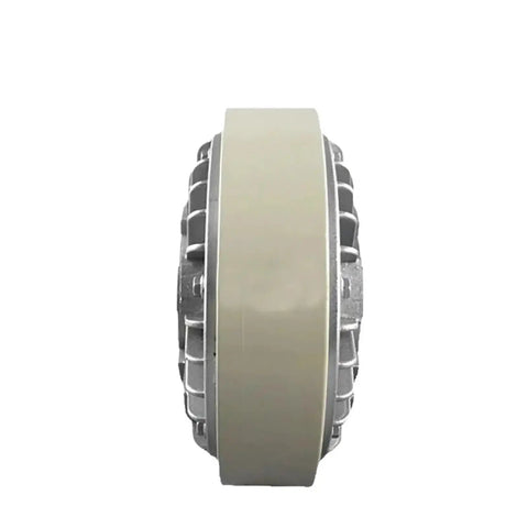 Side view of Pro Grade Magnetic Particle Brake FZ12K-1 12 Nm Air Hollow Bore Center Clutch, durable alloy, smooth start-stop, compact size.