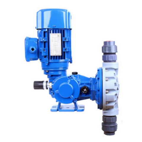 Mechanical Diaphragm Metering Pump MSAH070R Pro Grade Pump Head, blue single head unit for precise dosing and flow control