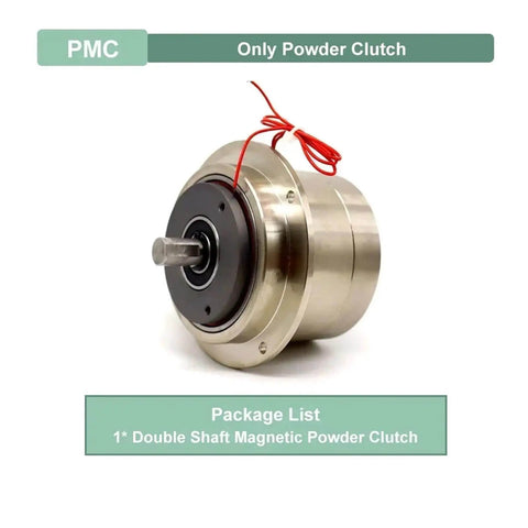 Micro Magnetic Powder Clutch For Precision Motion Control 1800 RPM 0.5-10 Nm Torque Range shown in packaging with double shaft