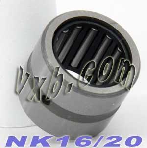 NK16/20A Needle Roller Bearing 16x24x20mm