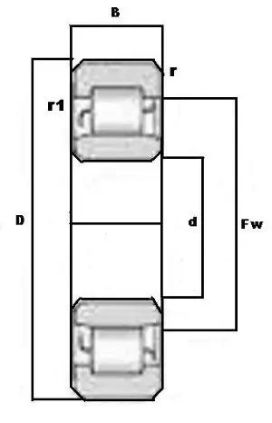 NU1006M Cylindrical Roller Bearing 30x55x13mm Bronze Cage
